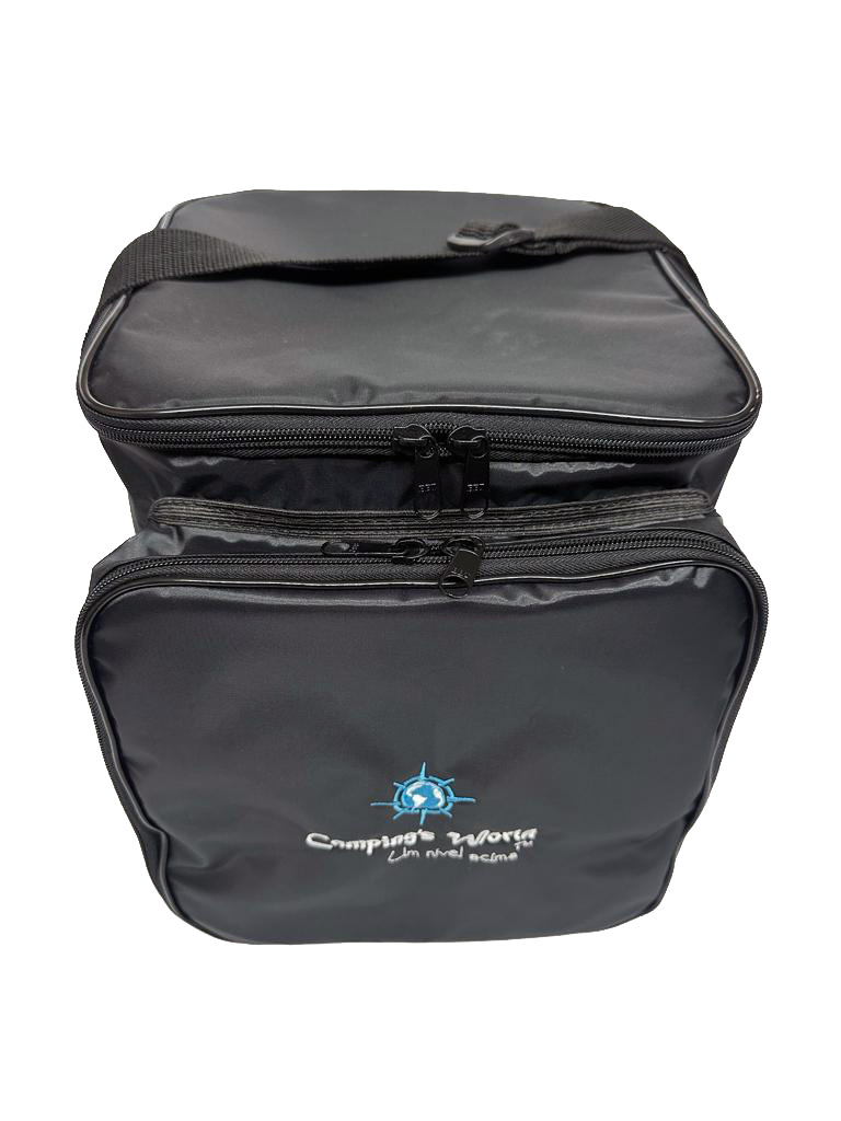 Borsa Pranzo Isotermica Impermeabile, Tote In Nylon Oxford Con Manico, Per Lavoro, Scuola, Picnic, Campeggio, Nero
